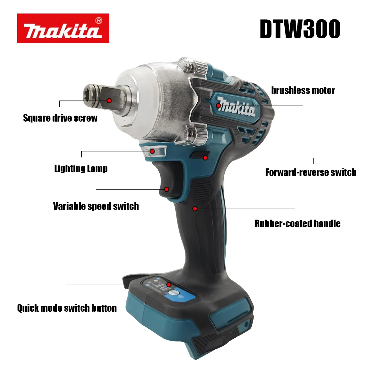 For Makita 18V Battery DTW300  - Makita Drill Dtw300 ulasan dan harga