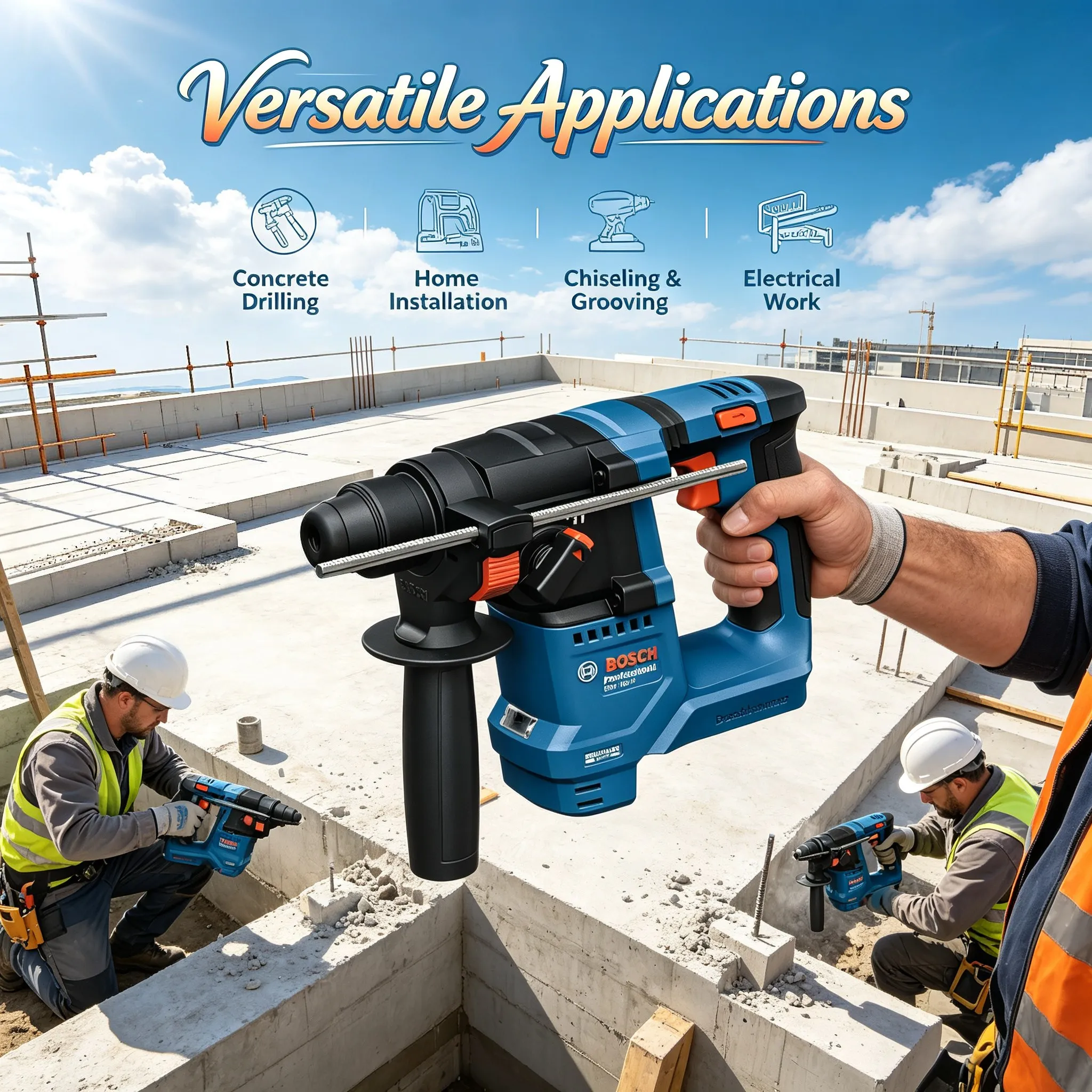 BOSCH GBH 18V-18 Cordless Rota - Power Tools Professional ulasan dan harga